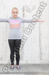 Whole Body Woman T poses White Casual Average